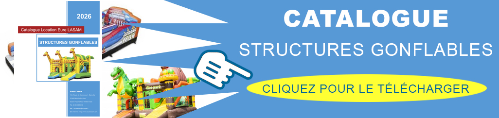 Entête Catalogue Location Structures Gonflables Eure Lasam 25 26
