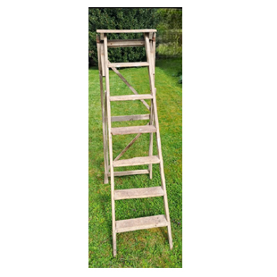 eure lasam escabeau bois vintage