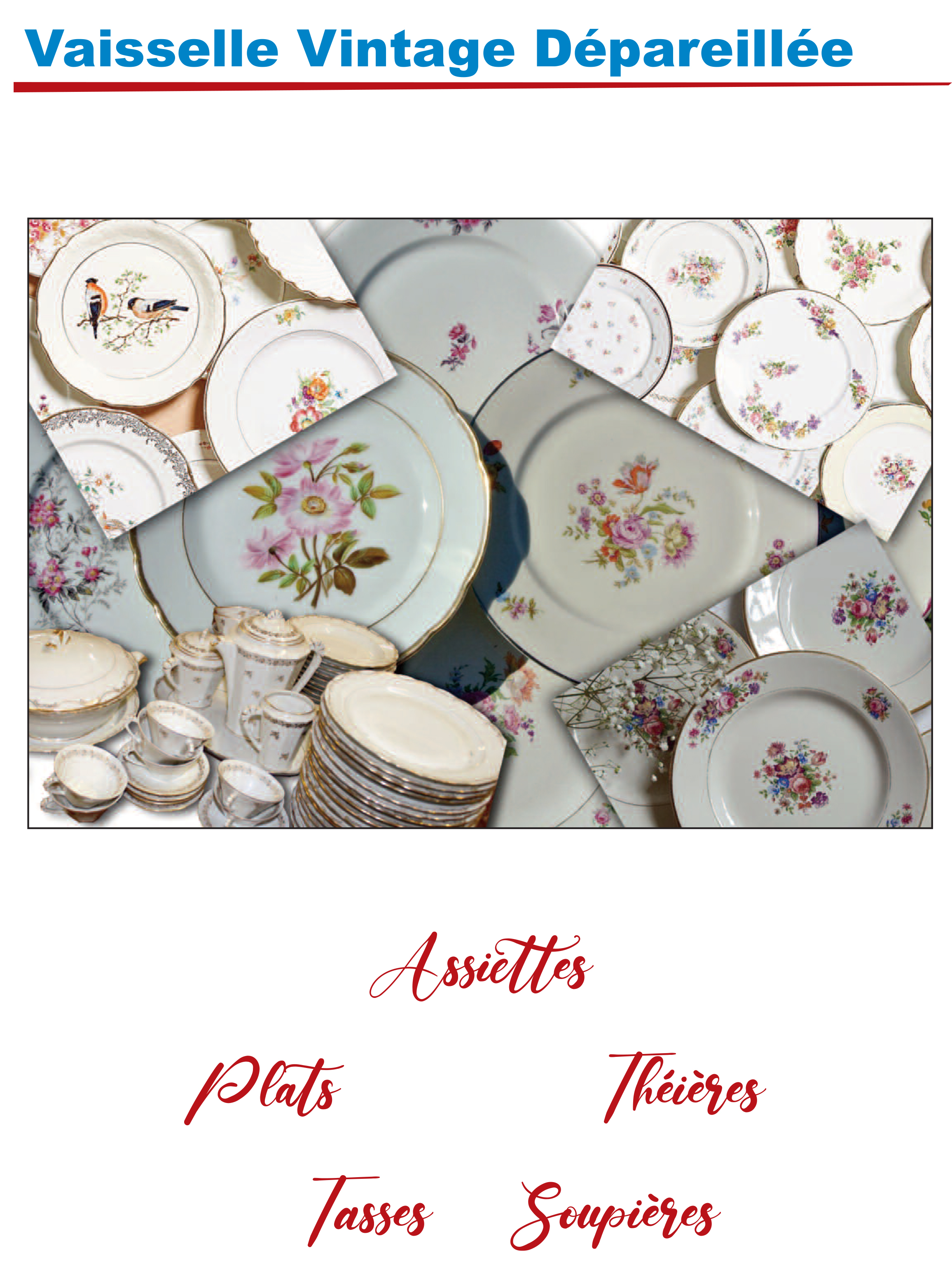 Visuel Vaisselle Vintage site