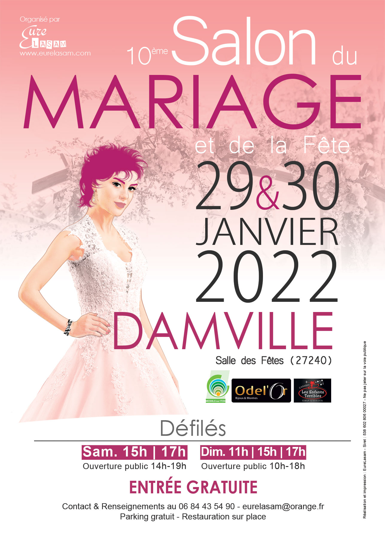 Salon Damville 2020 Rose poudré 50x70